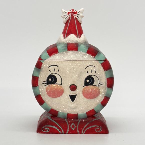 Bethany Lowe Johanna Parker Laughing Merrymint Candy Box Christmas Peppermint - Picture 3 of 5